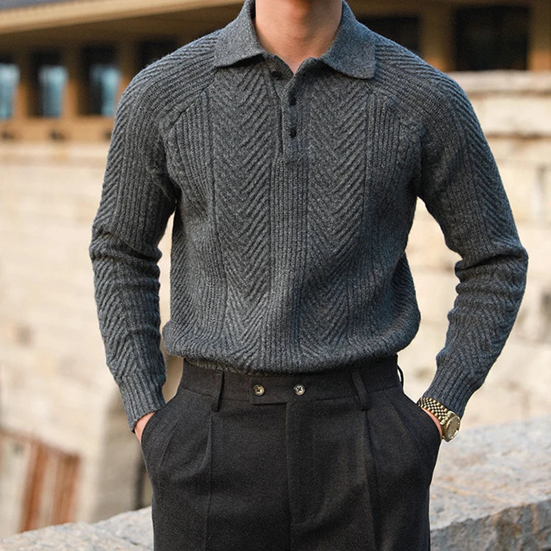 HELGE Polo Knit Sweater