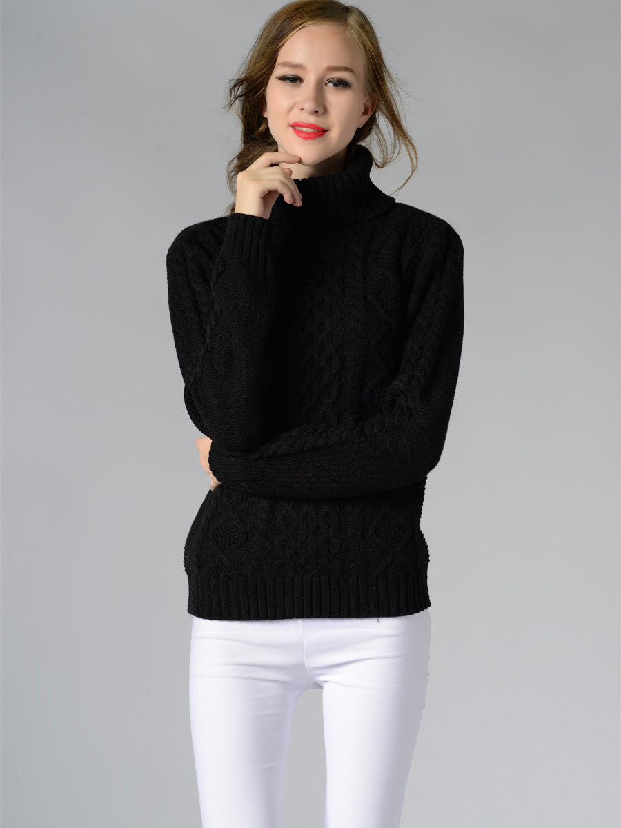 Berg-Feldt | Pull à col roulé et manches longues en maille torsadée pour femme