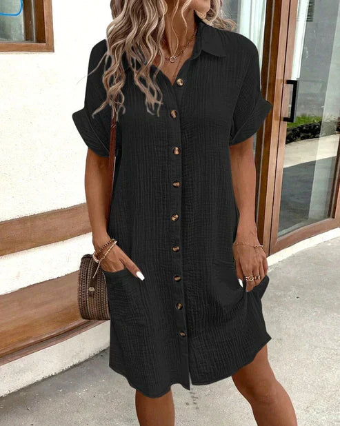 Robe chemise en coton ELODIE