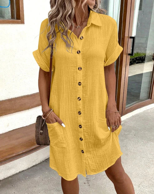 Robe chemise en coton ELODIE