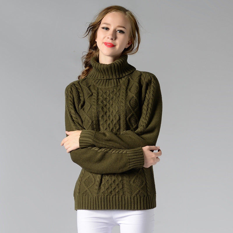 Berg-Feldt | Pull à col roulé et manches longues en maille torsadée pour femme