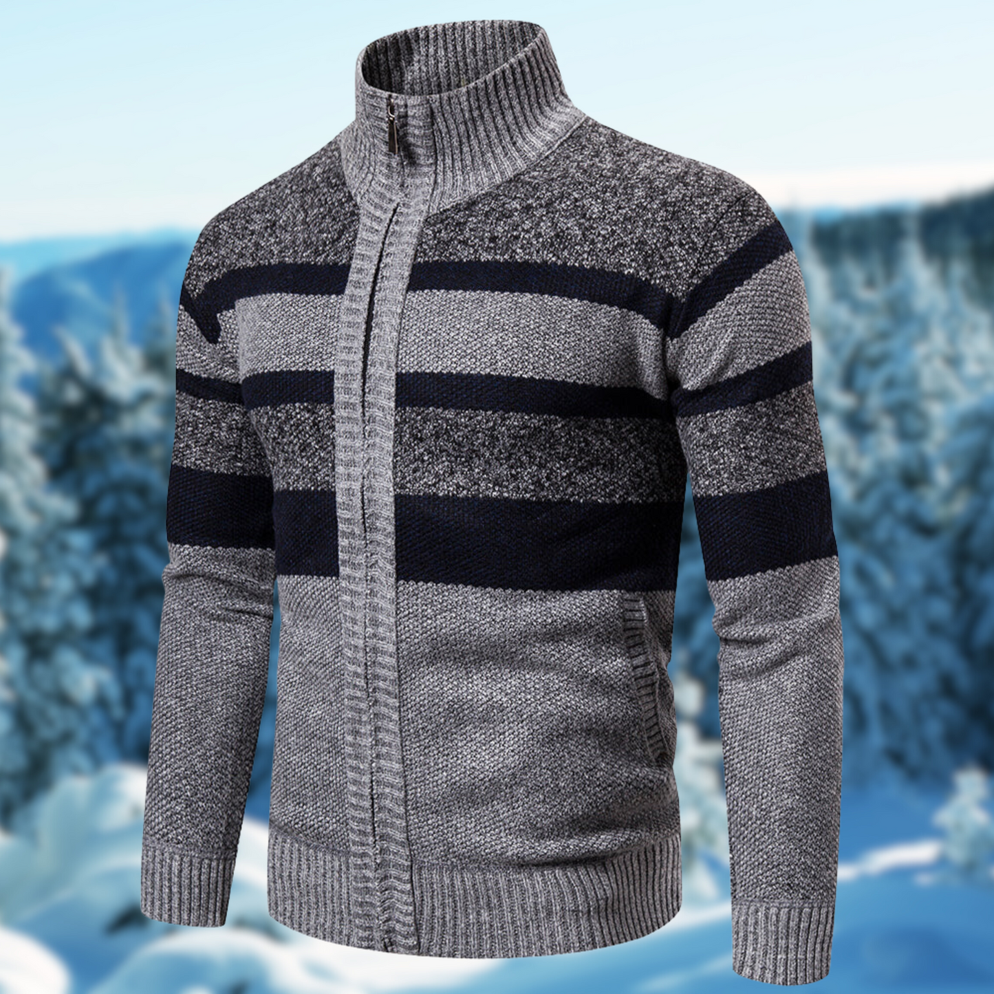Berg-Feldt | Herren Gestreifter Pullover