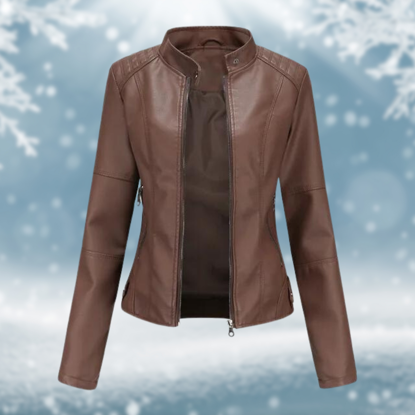 Ayla : Blouson en cuir vegan