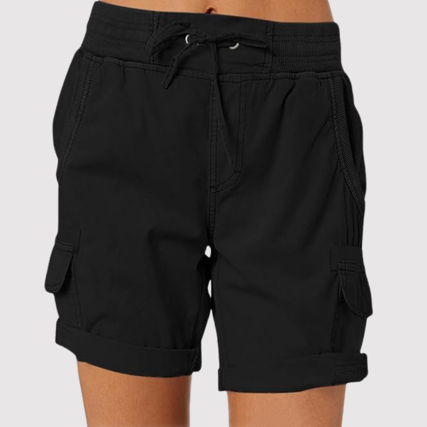 Short cargo femme vert olive