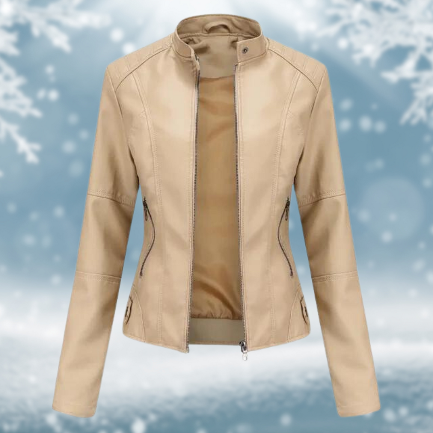 Ayla : Blouson en cuir vegan