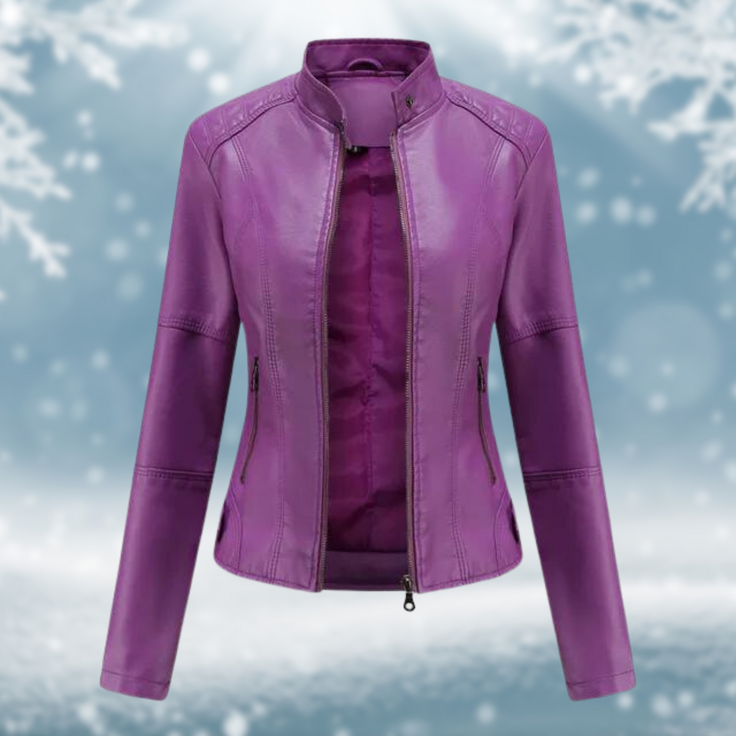 Ayla : Blouson en cuir vegan