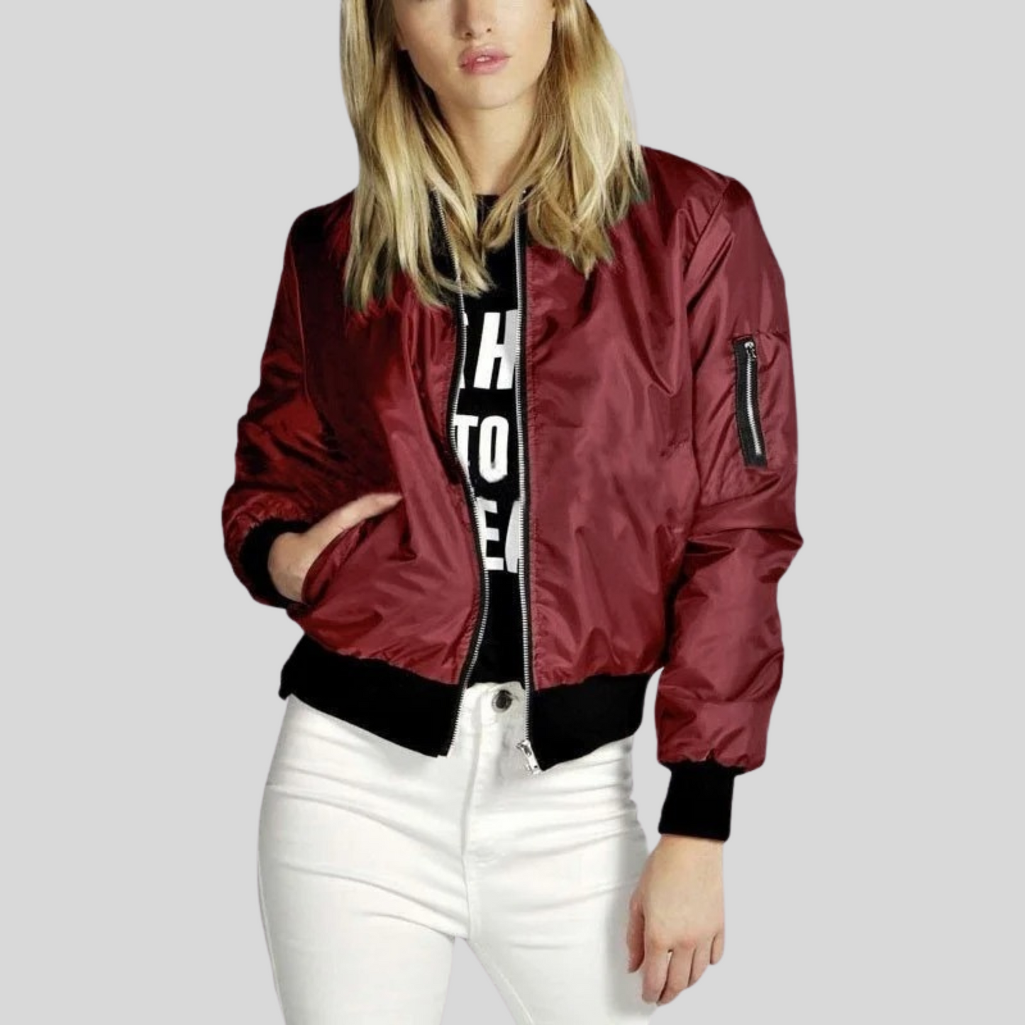 Berg-Feldt | Blouson aviateur zippé pour femme