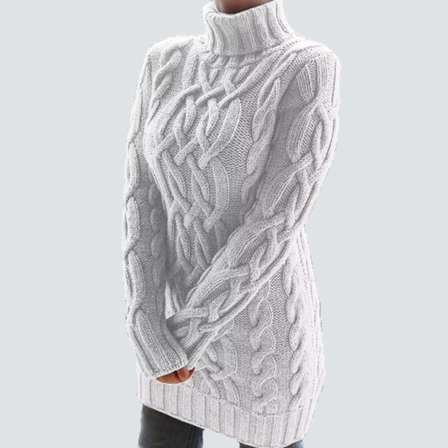 Berg-Feldt | Grobstrick Turtleneck Kleid