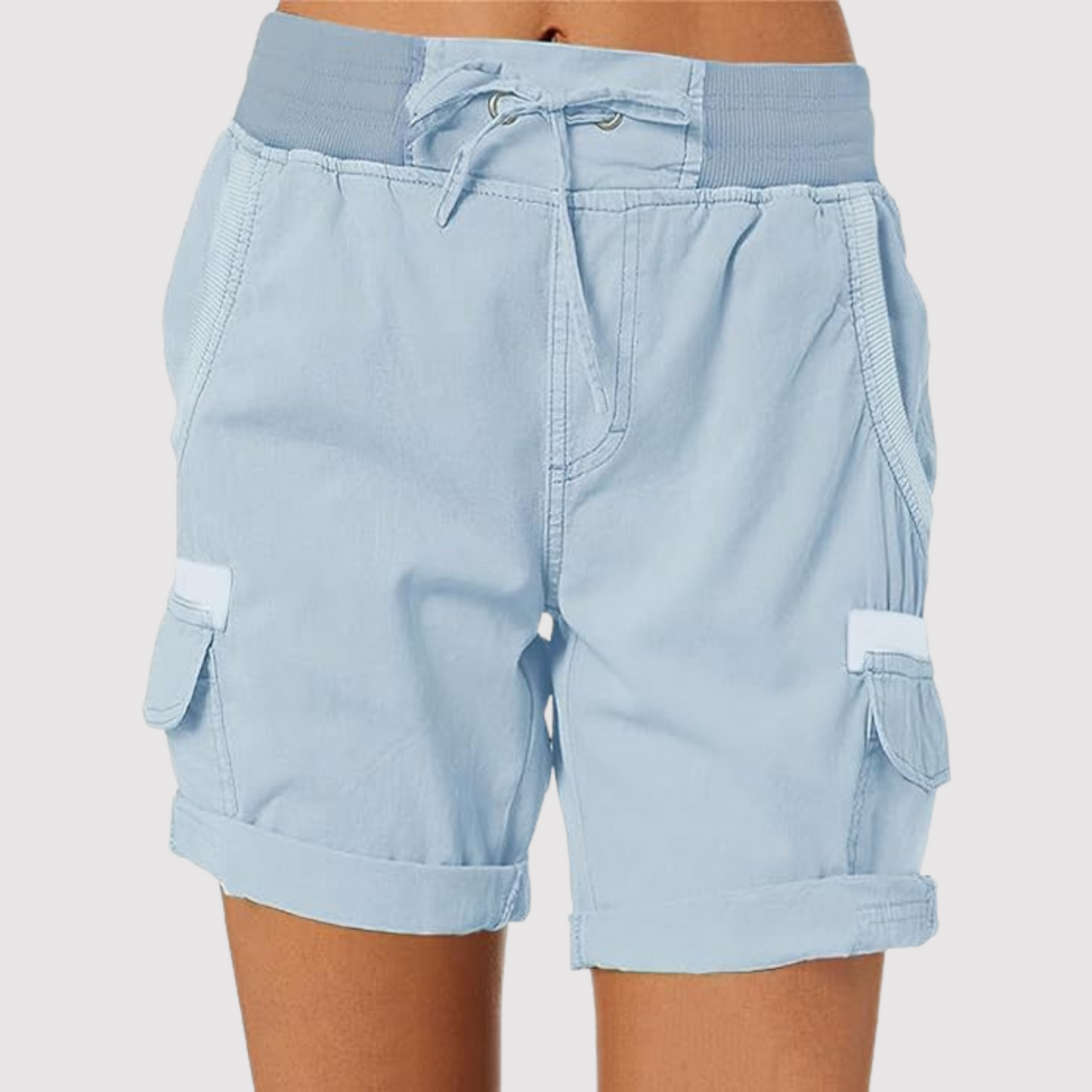 Short cargo femme vert olive