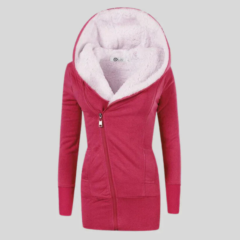 Berg-Feldt | Fleece-Cardigan mit Kapuze