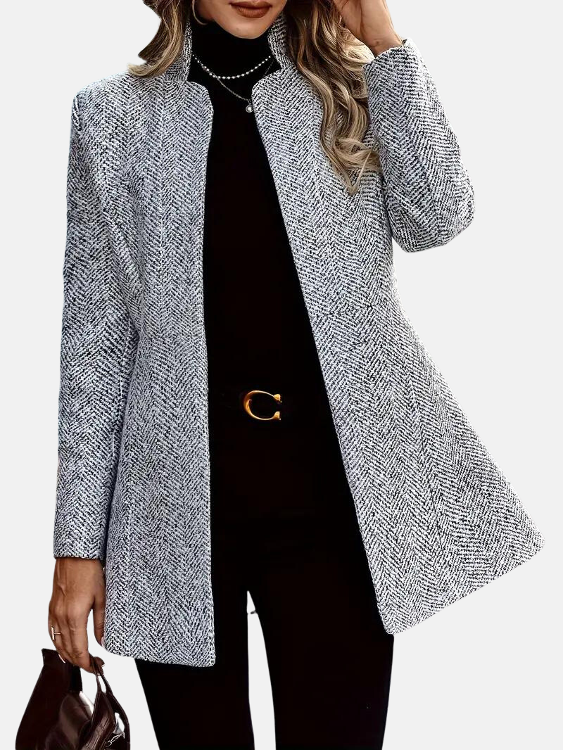 Berg-Feldt | Stilvoller Damenmantel Im Tweed Look