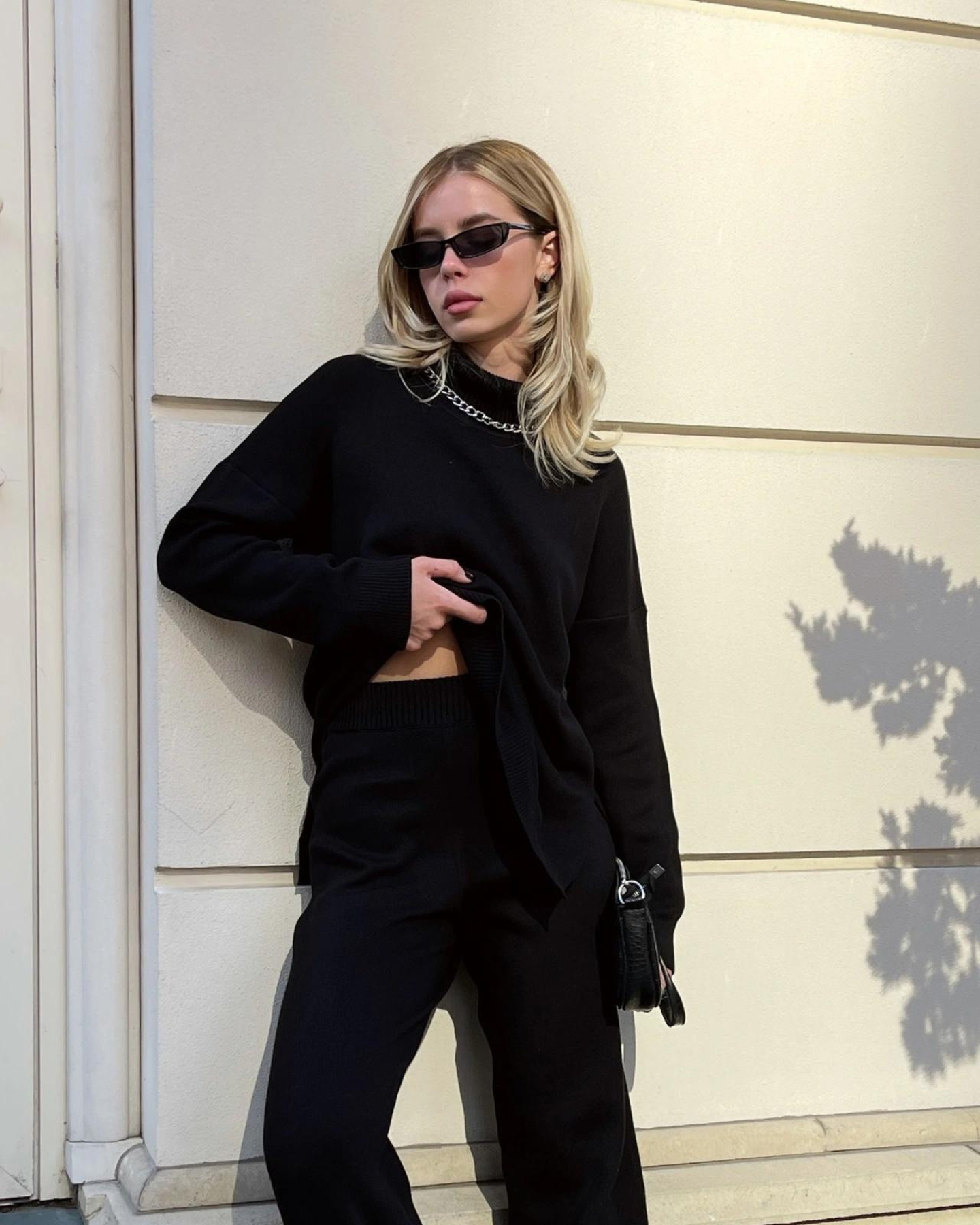 Pull à col roulé avec fentes latérales – Sutton
