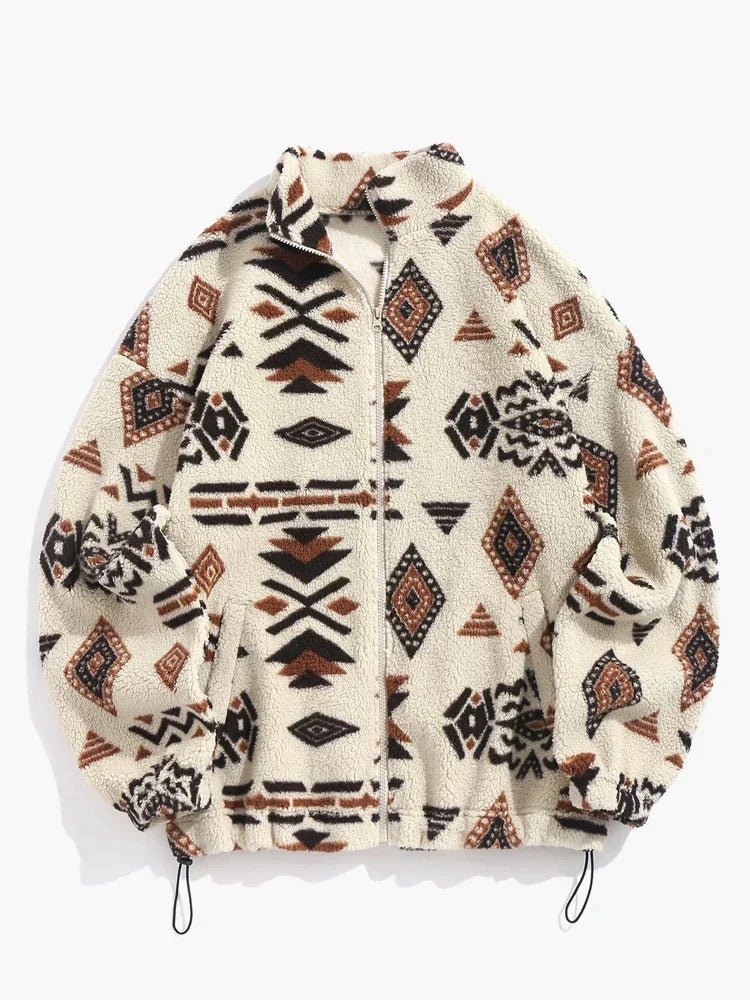 Berg-Feldt | Pullover mit Ethnischem Druck