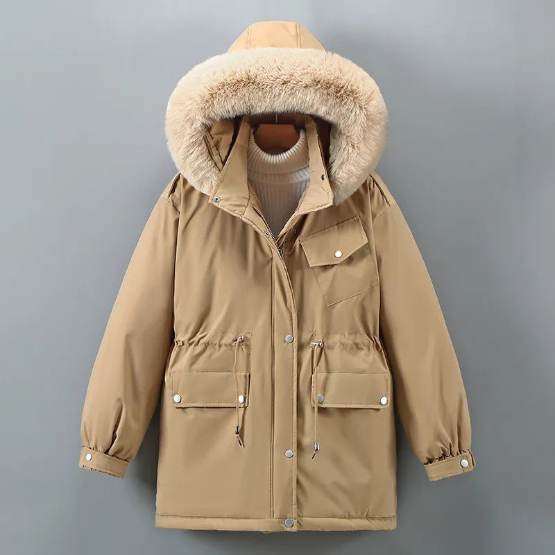Berg-Feldt | Doudoune - veste matelassée avec capuche, col en fourrure et doublure en polaire douce