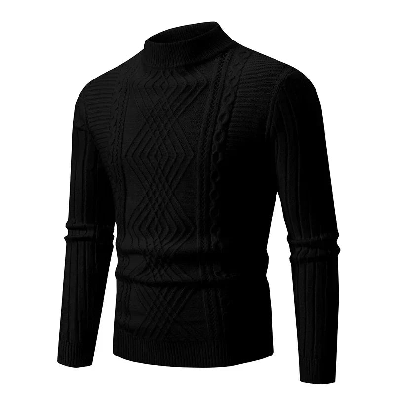 Berg-Feldt | Klassischer Strickpullover mit Struktur Weich und Warm Perfekt für Alltag und Fest