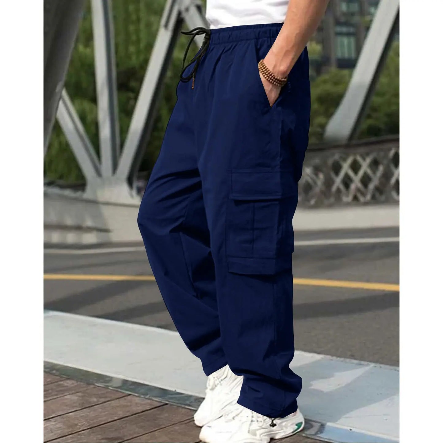Pantalon cargo pour hommes de style urbain