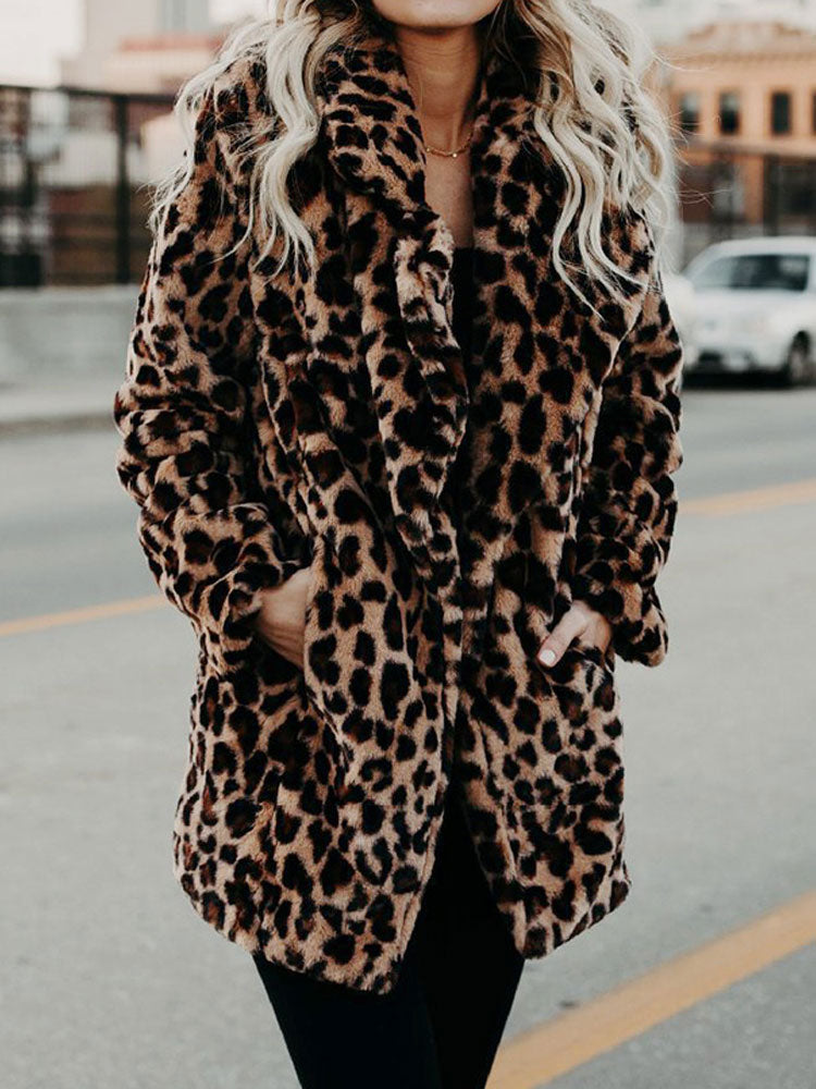 Berg-Feldt | Leopard Wintermantel