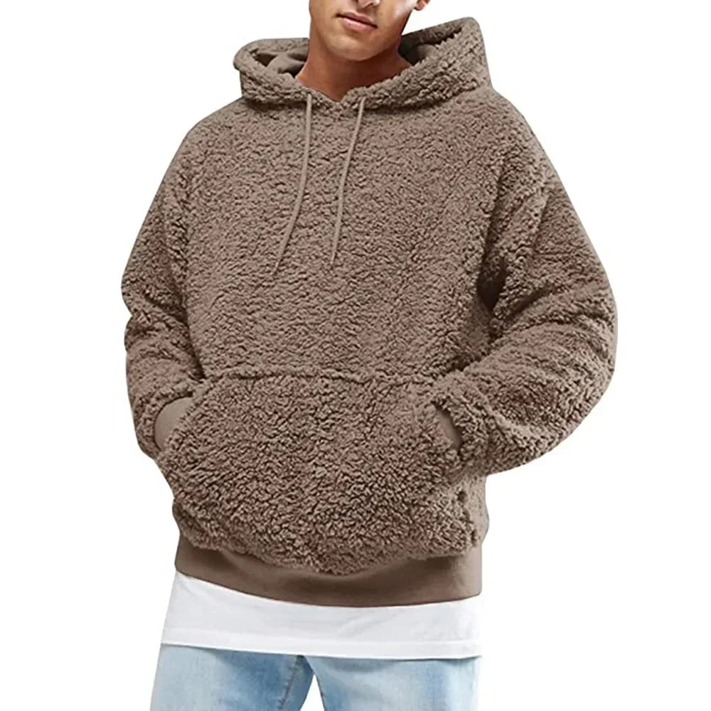Berg-Feldt | Hoodie mit Weichem Sherpa-textur Polyester-fleece Komfortabel und Trendy