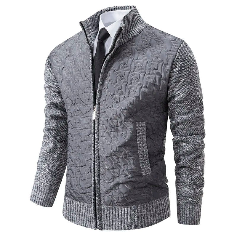 Berg-Feldt | Strickjacke mit Gepolsterter Front Warm und Modern Perfekt für Den Alltag