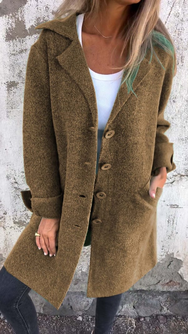 Berg-Feldt | Eleganter Damen Langmantel Wollmischung Design mit Langanhaltendem Charme