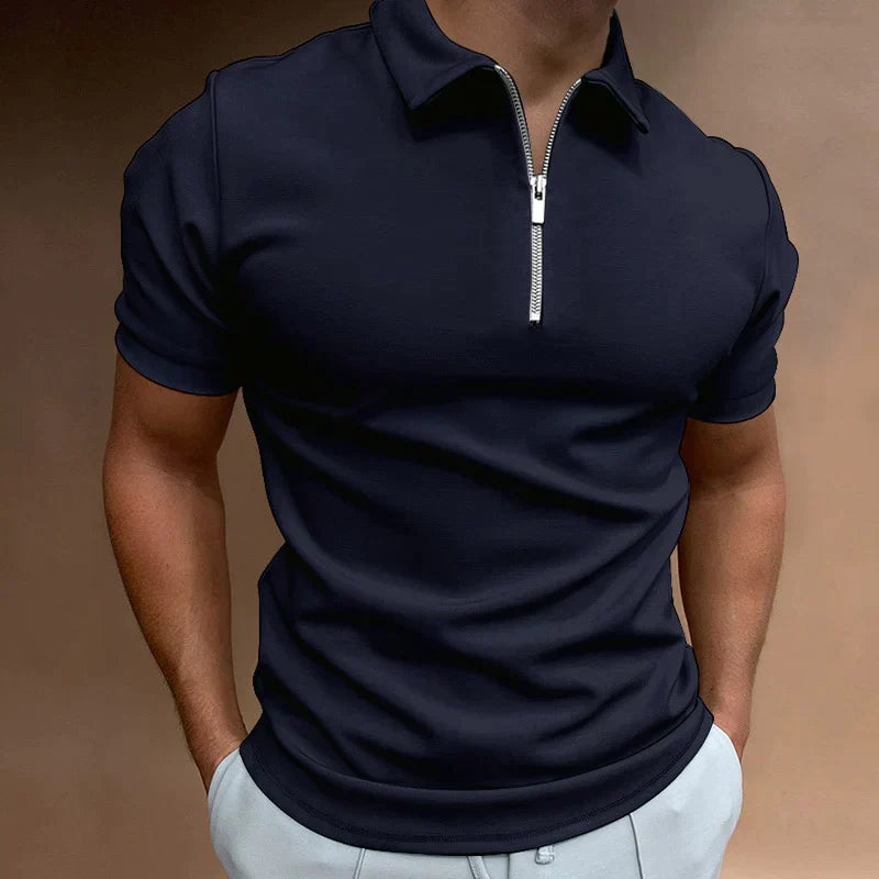 Polo JAXON avec fermeture éclair