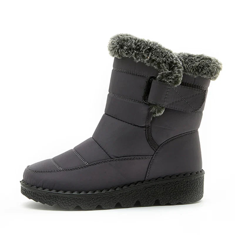 Berg-Feldt | Bottes de neige imperméables montantes en fausse fourrure à scratch