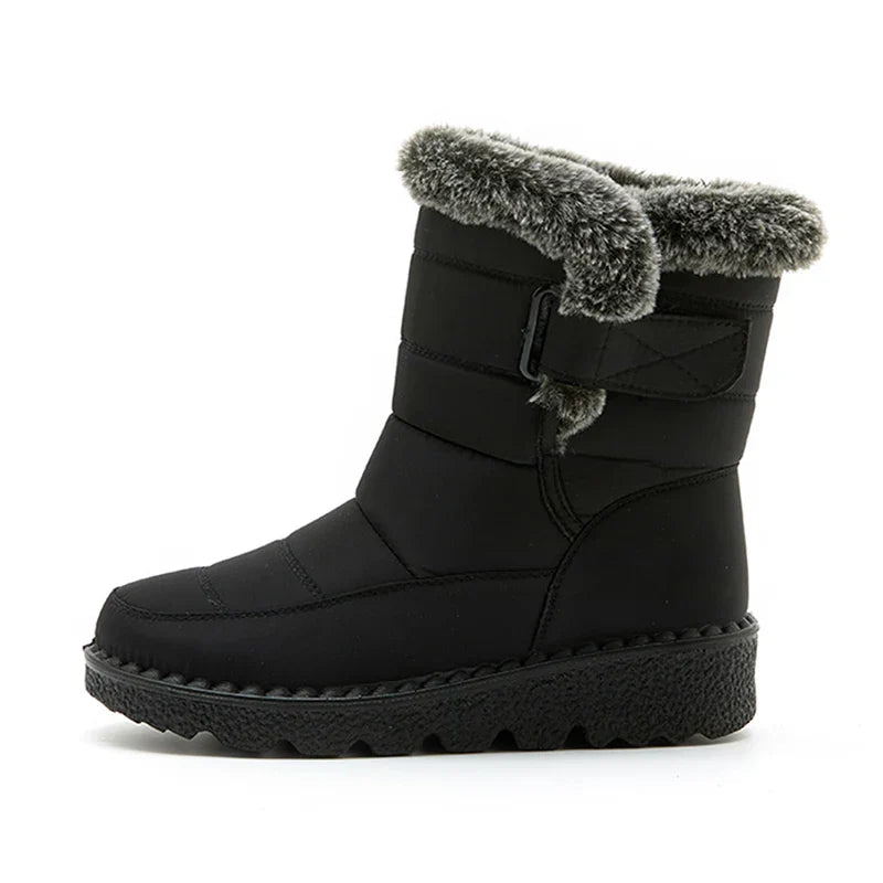 Berg-Feldt | Bottes de neige imperméables montantes en fausse fourrure à scratch