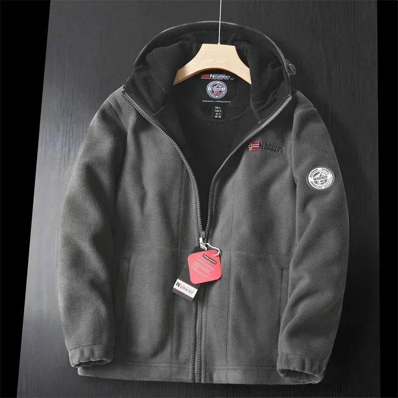 Berg-Feldt | Extra warme Zip Kapuzenjacke