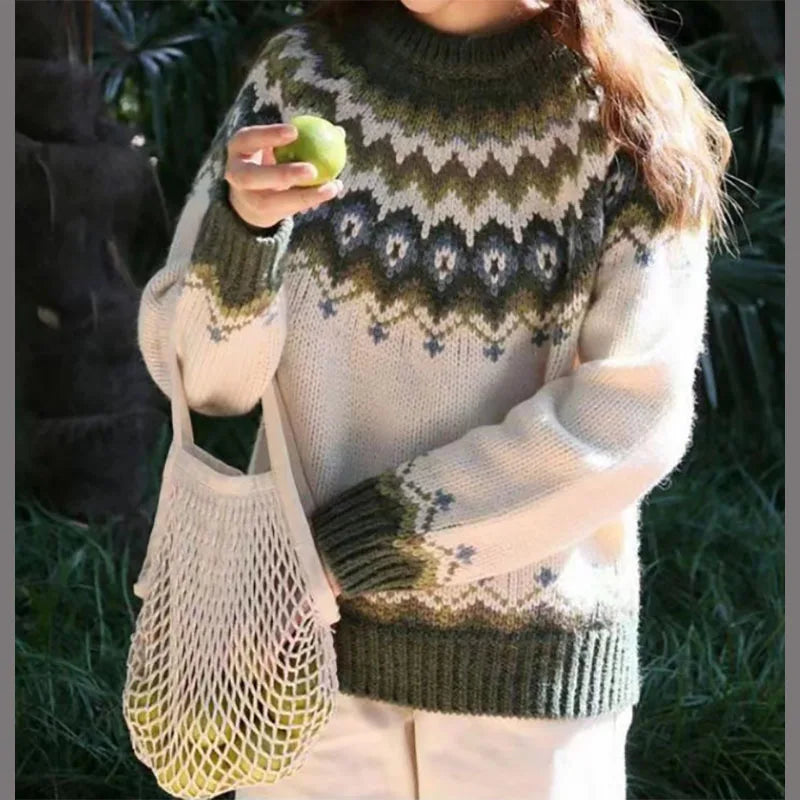 Berg-Feldt | Hinreißender Gemusterter Pullover