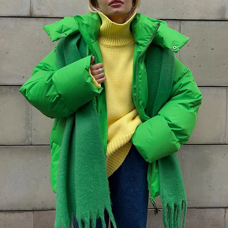 Berg-Feldt | Oversized Puff-Hoodie-Jacke