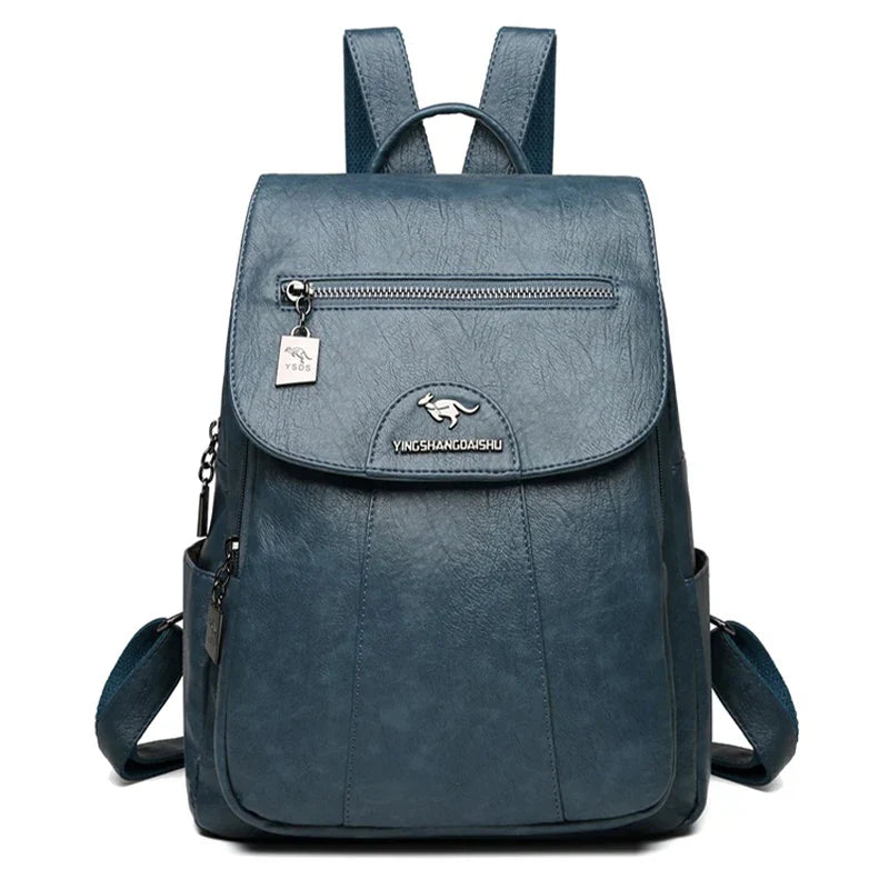 Sac à dos en cuir antivol haute capacité pour femme par Berg-Feldt