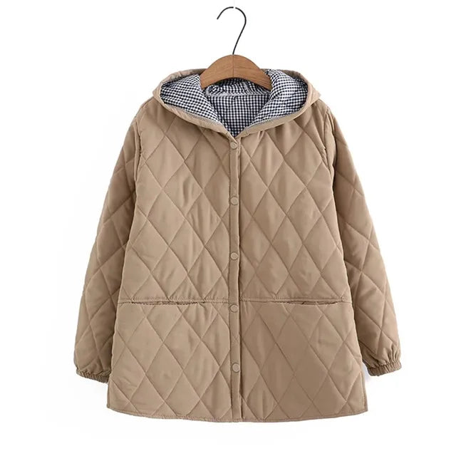 Berg-Feldt | Übergrößen Winterjacke aus Baumwolle für Damen