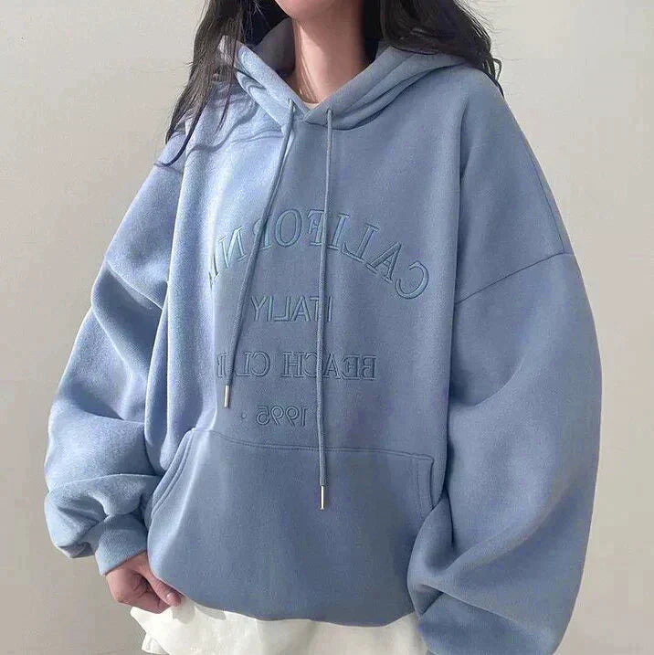 Berg-Feldt | Oversized Damen Hoodie Mit Stickerei