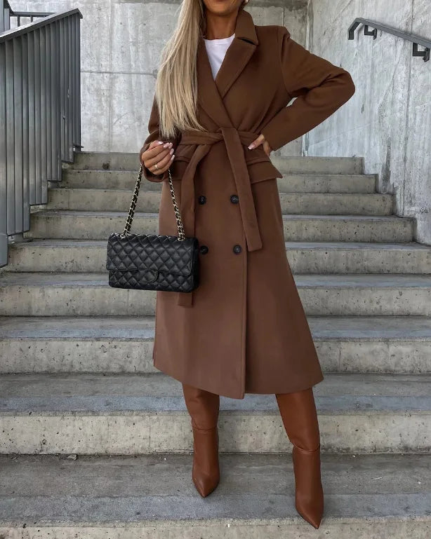 Berg-Feldt | Schicke Taillierte Damen Wolljacke mit Gürtel