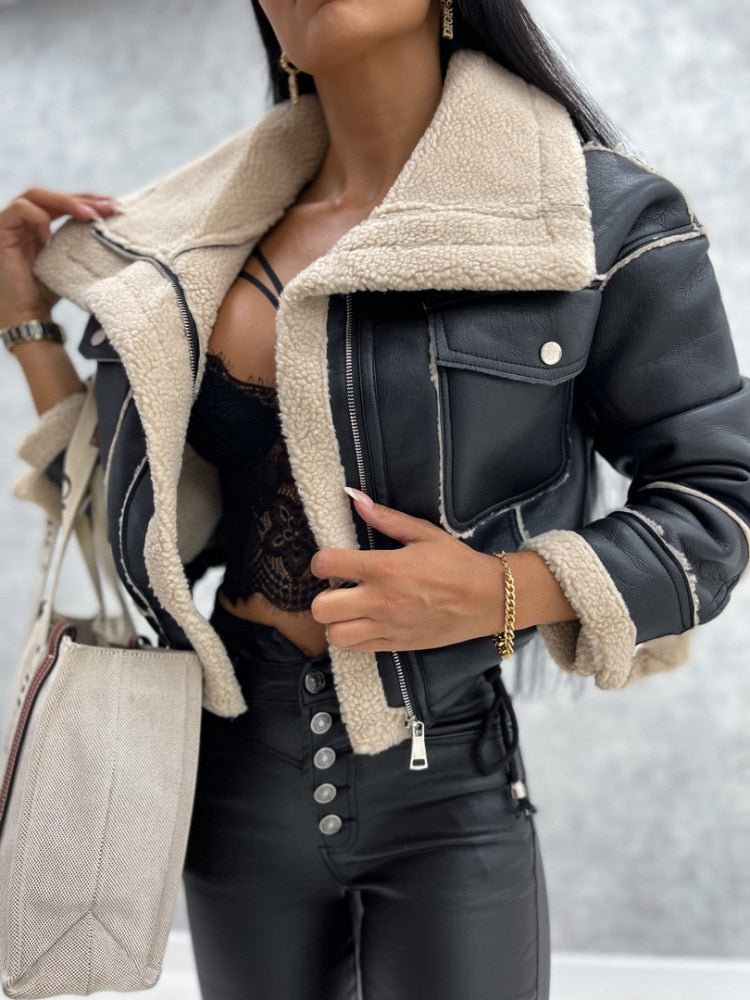 Berg-Feldt | Blouson en Faux Cuir Élégant pour Femme