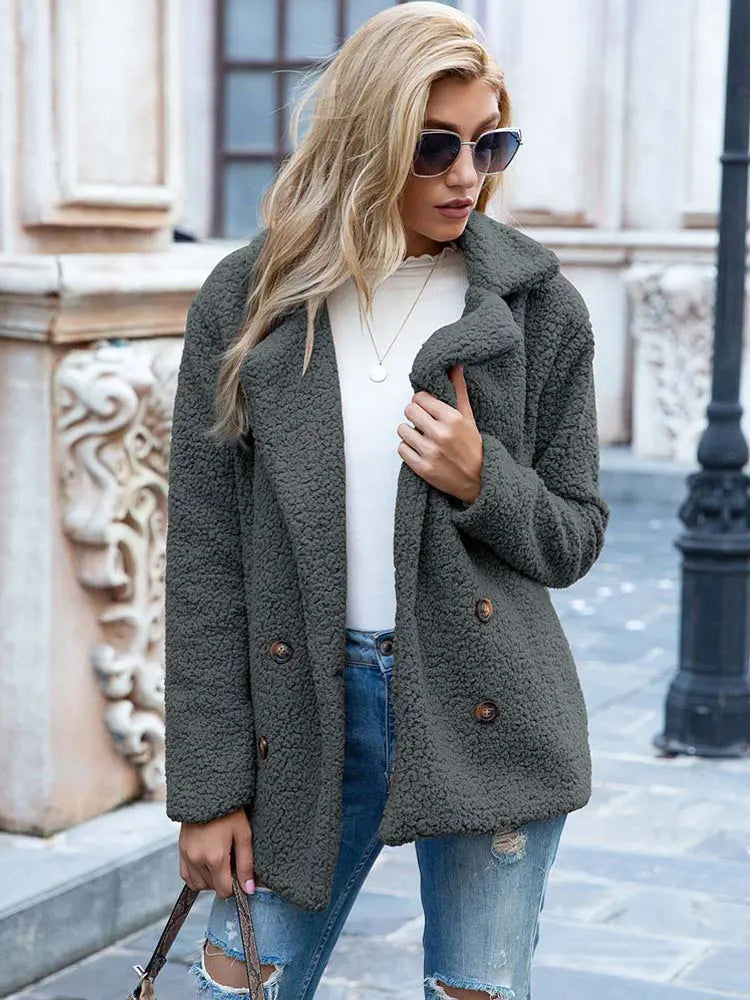 Berg-Feldt | Manteau chaud en peluche pour femme