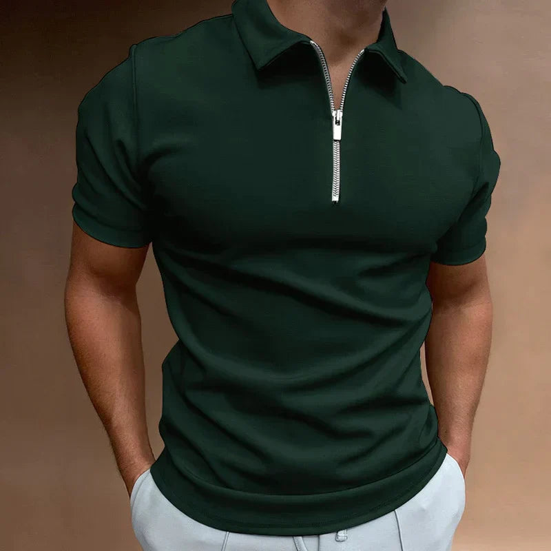 Polo JAXON avec fermeture éclair