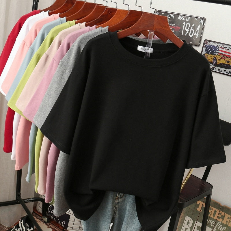 Berg-Feldt | Oversized Baumwoll-Basic-T-Shirt für Damen