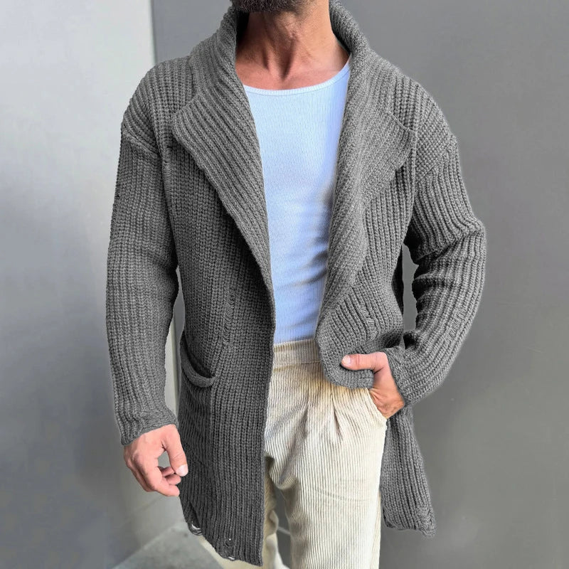 VOLKER - Cardigan finement tricoté