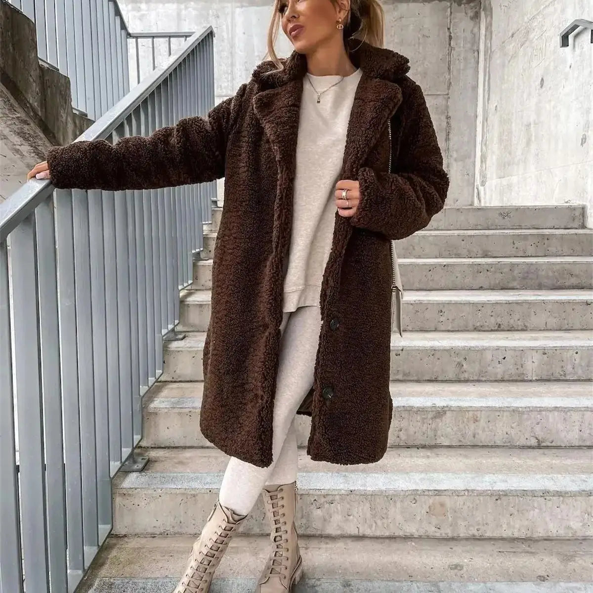 Berg-Feldt | Damen-Strickjacke, lang & modisch