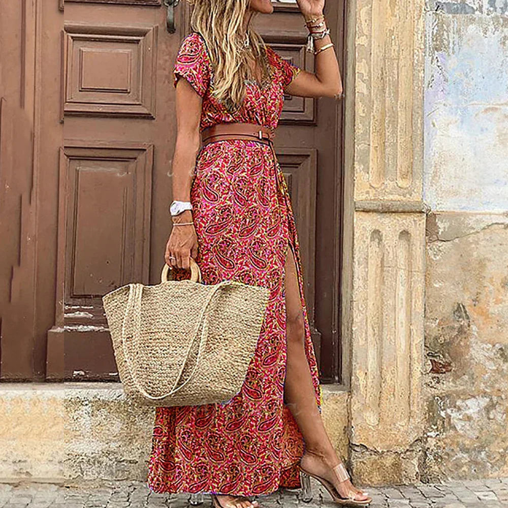 Robe d'été bohème pour femmes de Zoe® - Longue