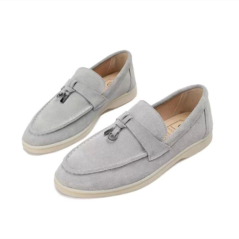 Mocassins pour femme Berg-Feldt avec détail de verrou.