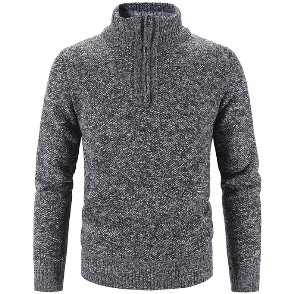Pull molletonné zippé pour homme