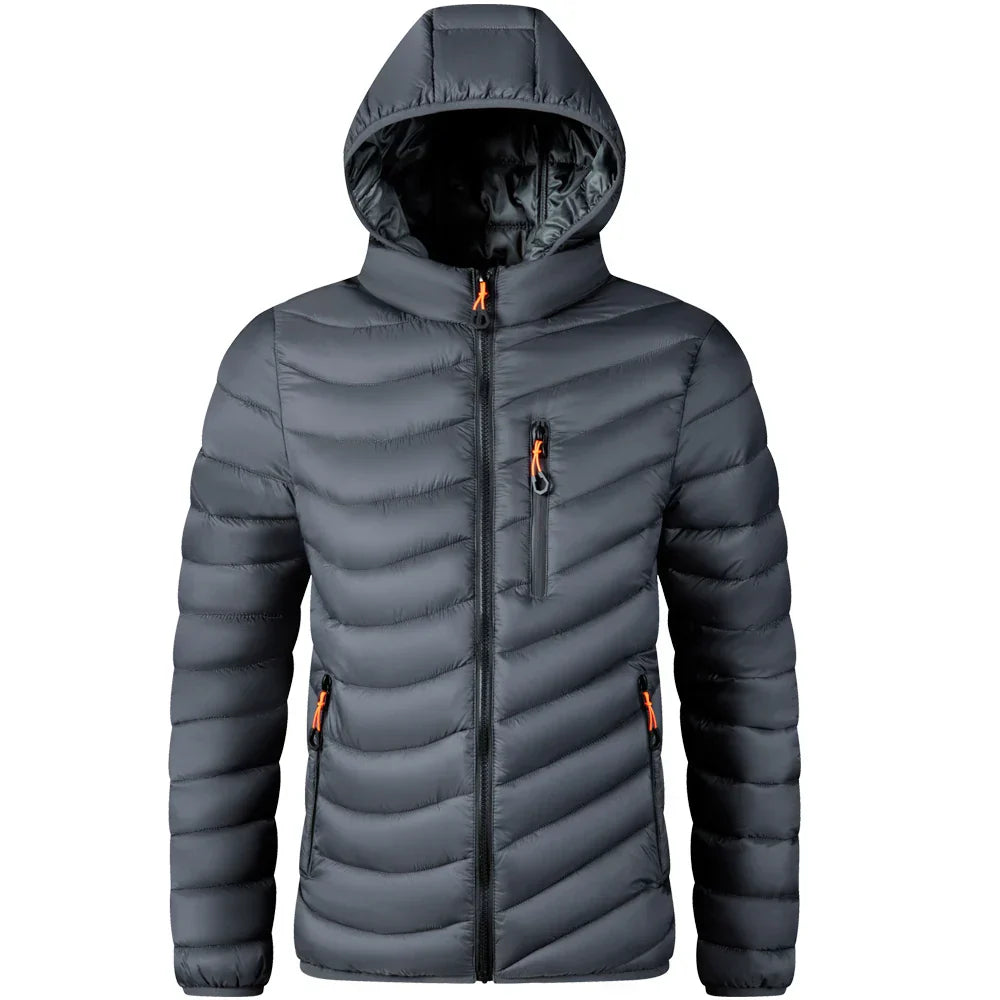 Berg-Feldt | Leichtgewichtige Pufferjacke mit Kapuze Polyester Warm und Praktisch