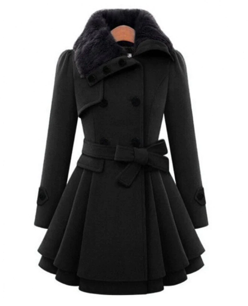 Berg-Feldt | Veste en laine mélangée - veste croisée élégante avec ceinture
