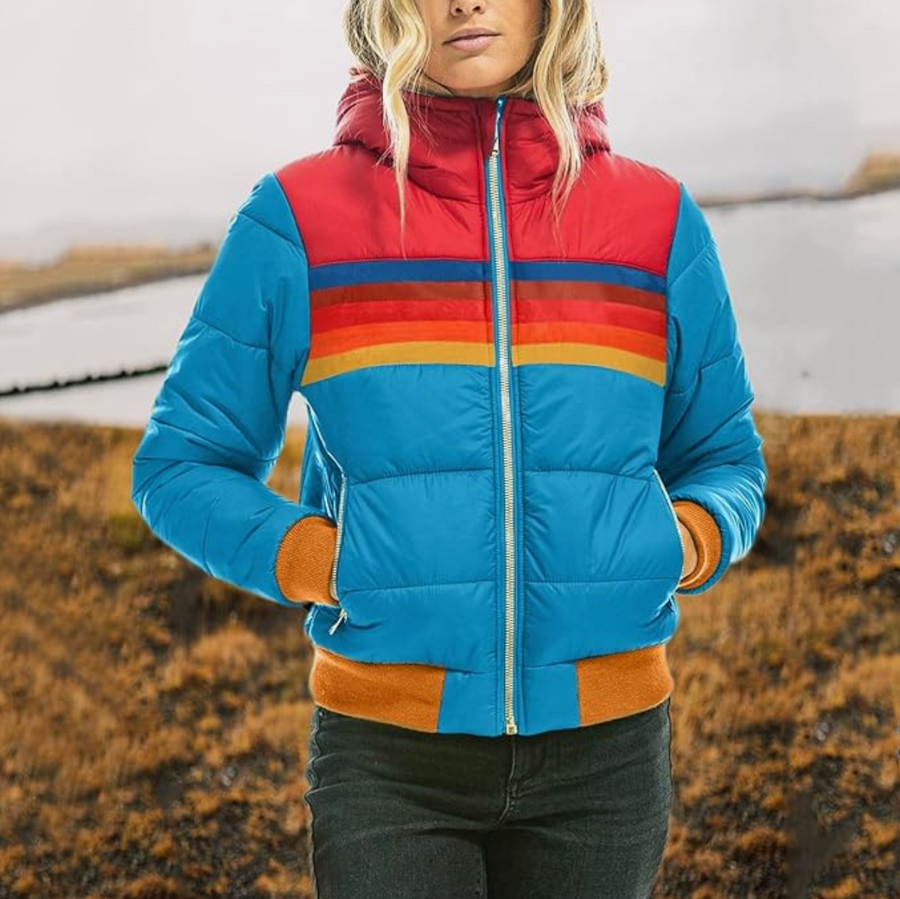 CHARLOTTE : Veste à capuche de style rétro