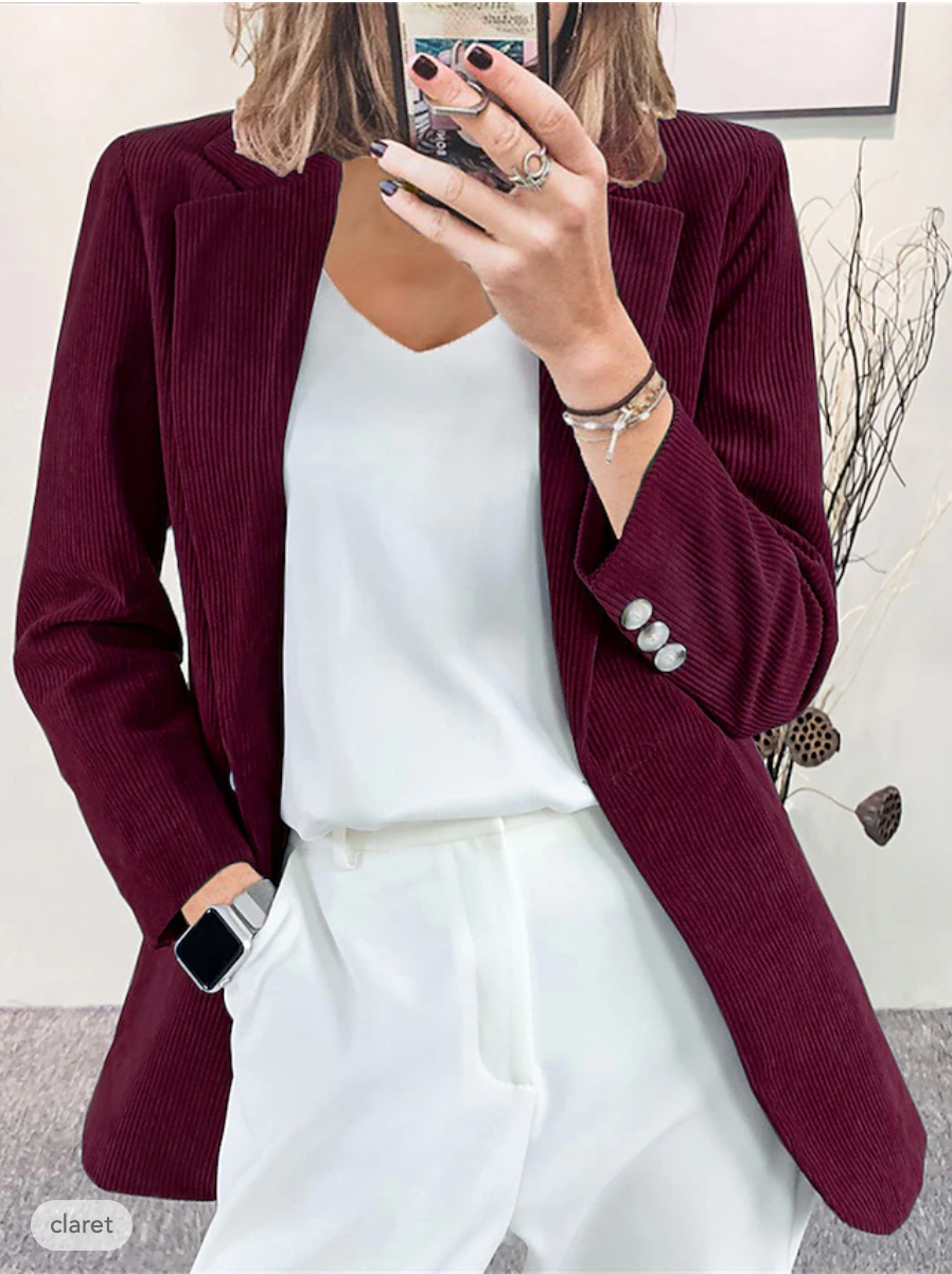 Berg-Feldt | Formelle Jacke Aus Cordiniertem Samt