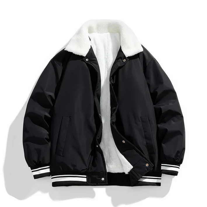 Berg-Feldt | Veste d'hiver chaude pour hommes avec col en sherpa