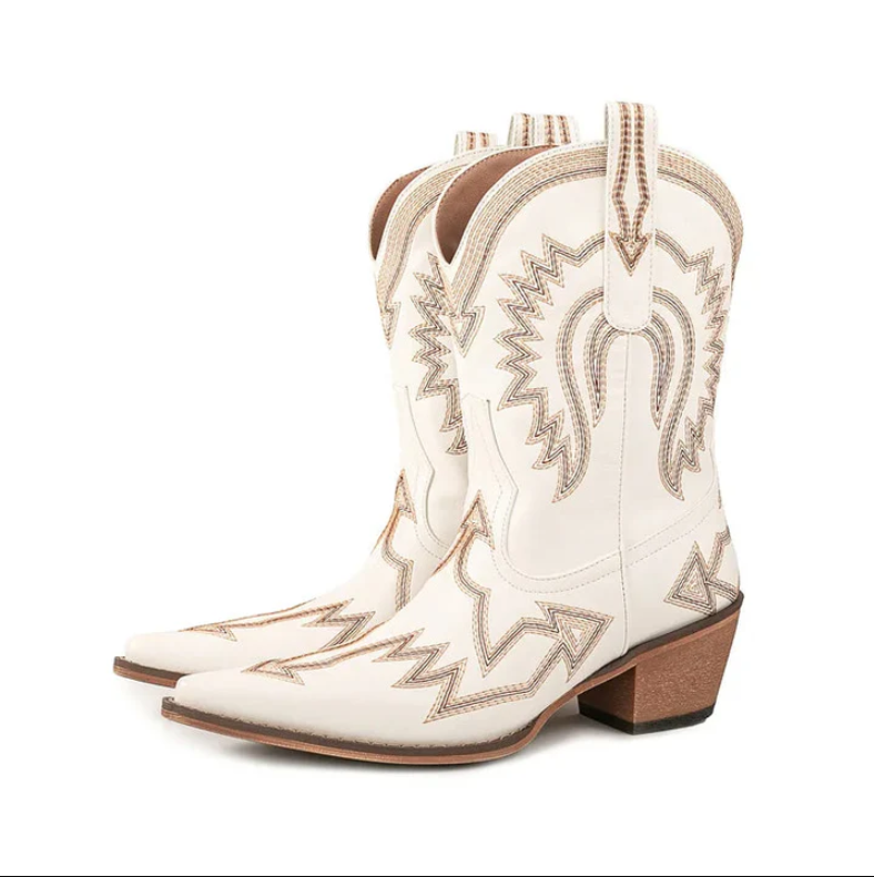 Berg-Feldt | Klassische Western-Cowboystiefel Aus Leder für Damen