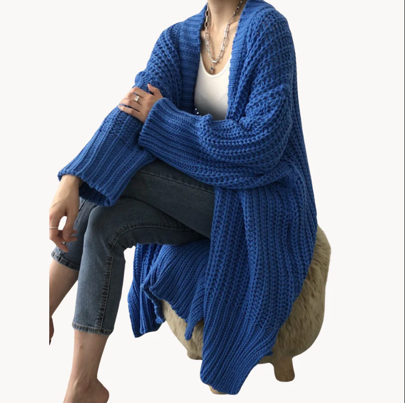 Berg-Feldt | Stilvolle Lange Damen-Strickjacke